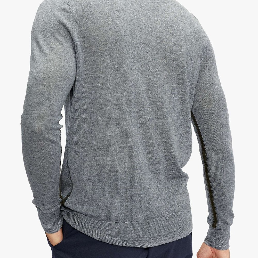 NWT TED BAKER Cardiff Wool Crewneck Sweater Embroidered Logo XXL MSRP $150 - Picture 2 of 10